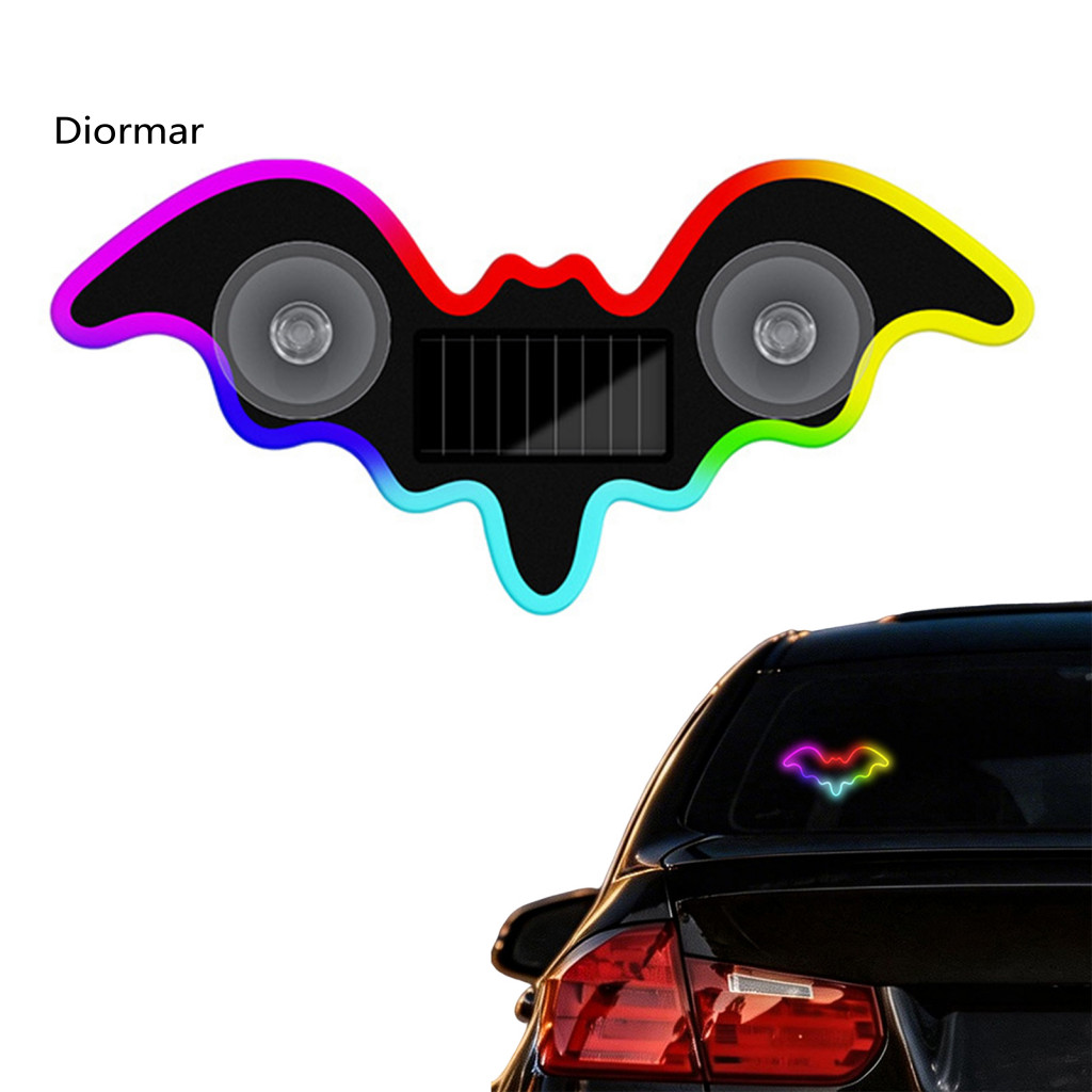 Wireless Car Led Light Customizable Solar Bat Shape Window Decorative Atmosphere Lamp for Door Dashboard Triangle for So