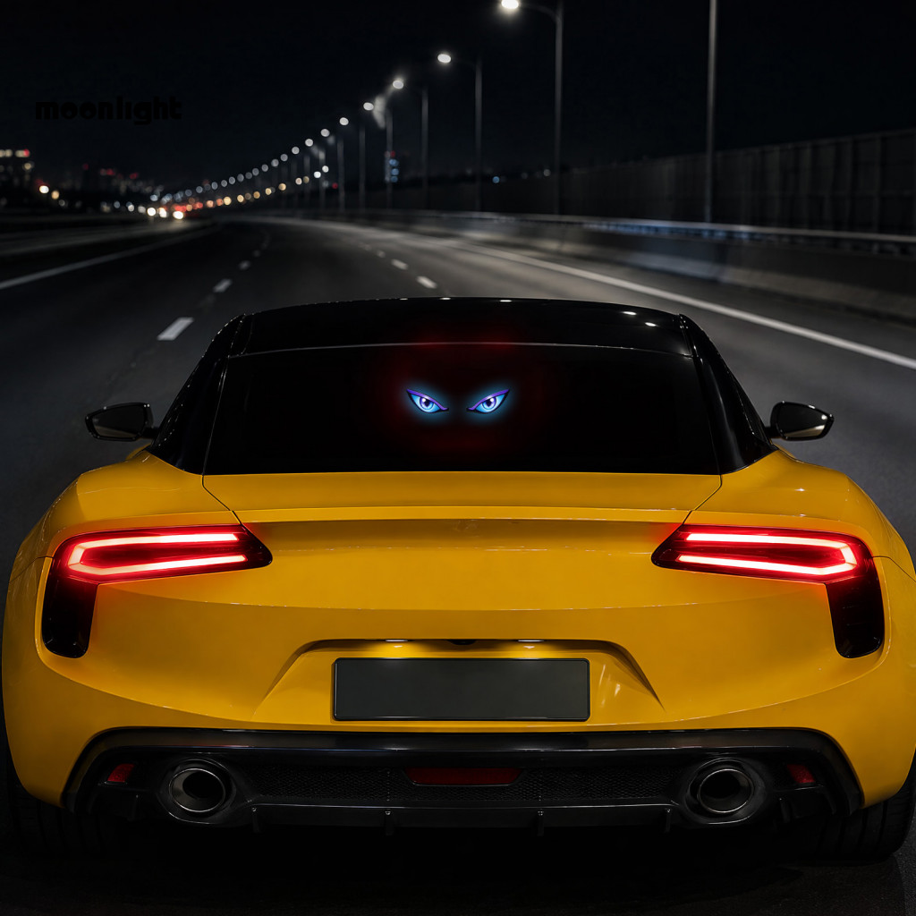 Solar Demon Eye Car Window Light Wireless No-drill Led Devil Glass Lamp for Auto Suv Truck Decoration Waterproof Windshi