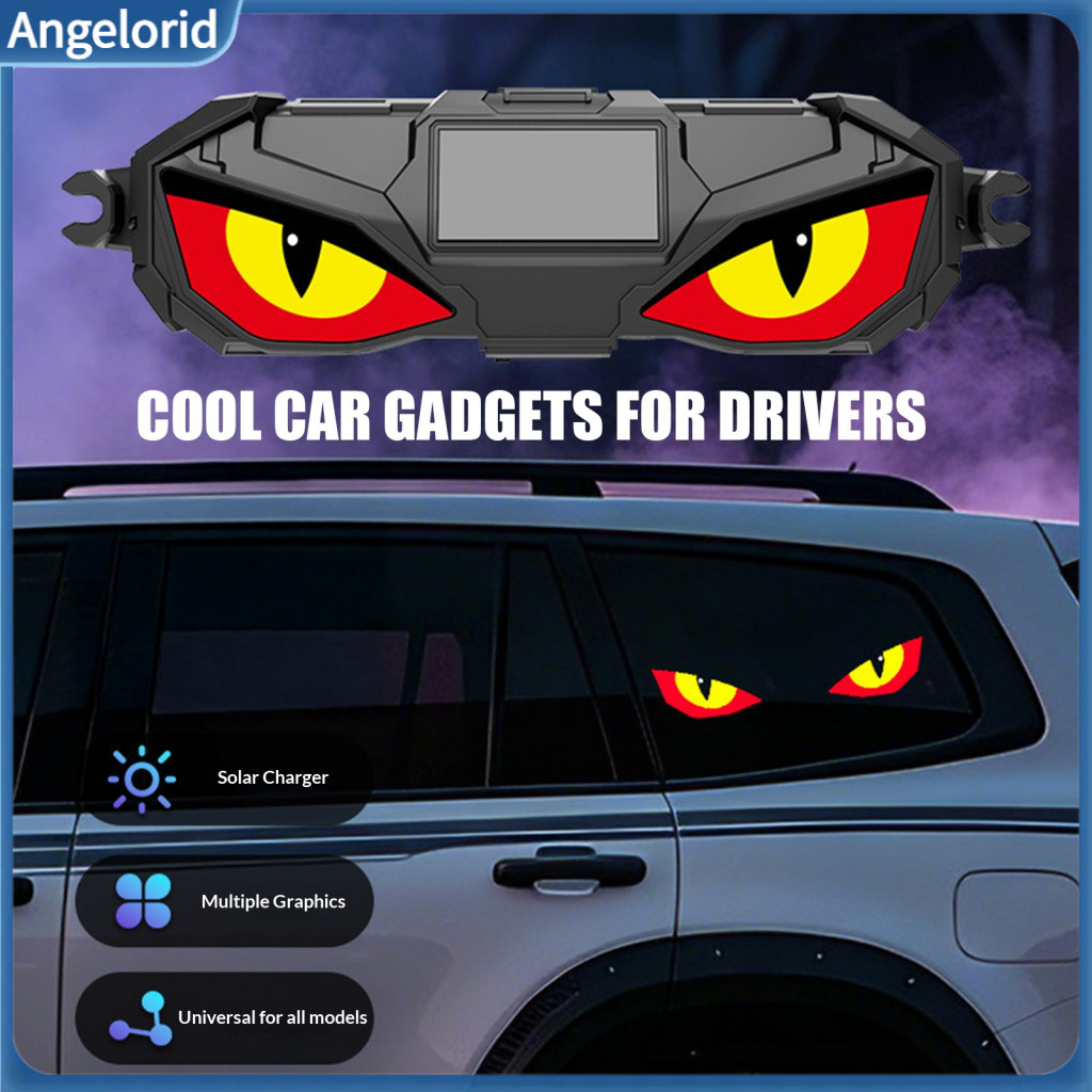 Wireless Led Automotive Light Solar Car Window 3pcs Powered Demon Eye Lights with Suction Cup – Dynamic Devil for Auto