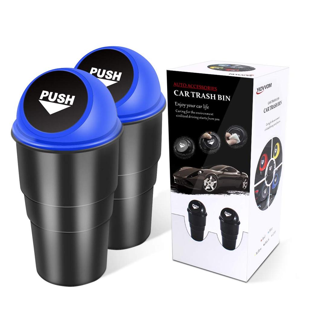 Cup Holder Trash Can, Leakproof Car Trash Can with Lid, Trash Bin for Car Accessories, Mini Garbage Bin Organizer for Au