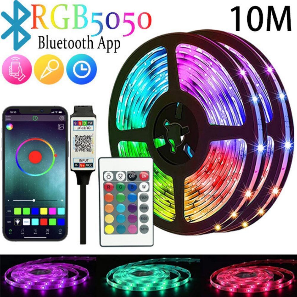 APP 24Key Bluetooth RGB Led String Lights 10M-Controle Remoto Para Festa , Sala De Estar , Decoração De Férias , Faixa D