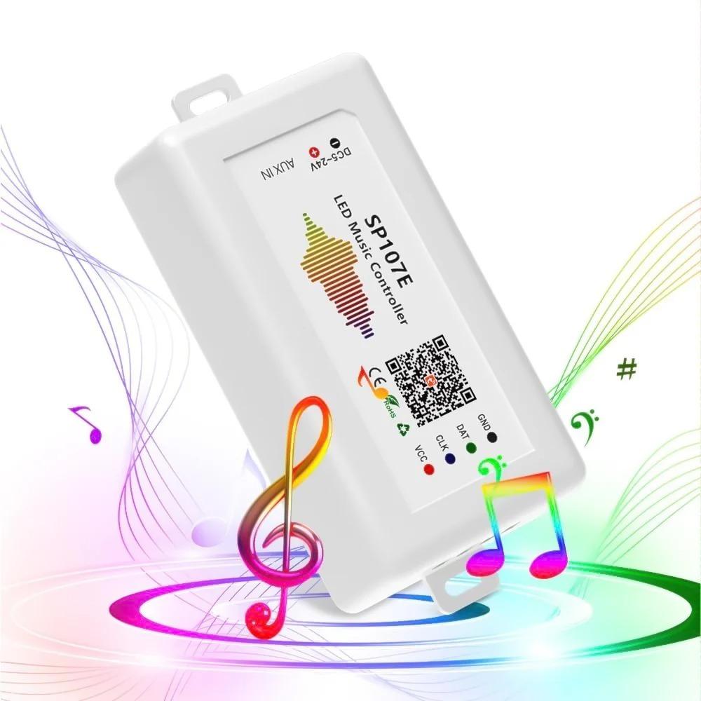 Controlador Musicall Para Fita LED RGB Bluetooth App Música Festa DJ Decoração Áudio Control Central