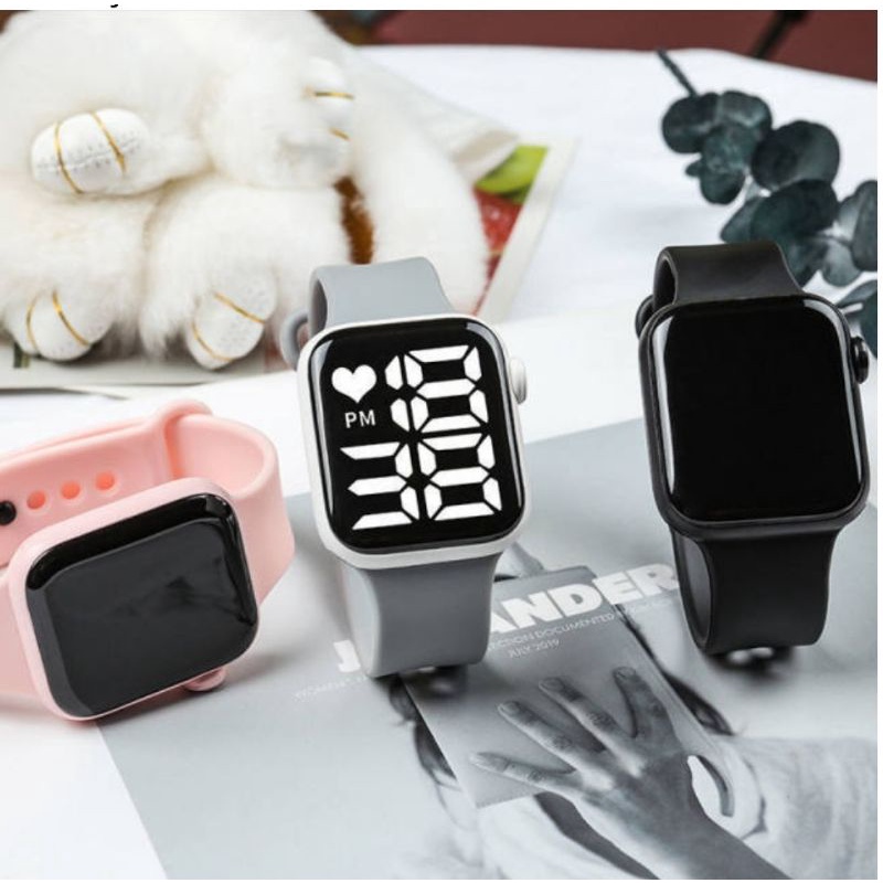 Kit 5 Relógios Esportivo Digital Tipo Smart Watch Led Infantil Adulto a Prova Água Atacado