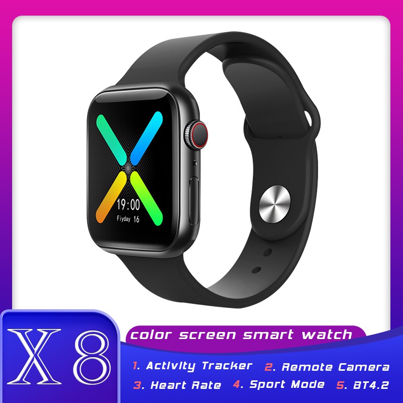 NEW Smart Watch Men Women X8 Bluetooth Call Heart Rate Blood Pressure Waterproof Watch PK IWO W16  T55 T500 x7