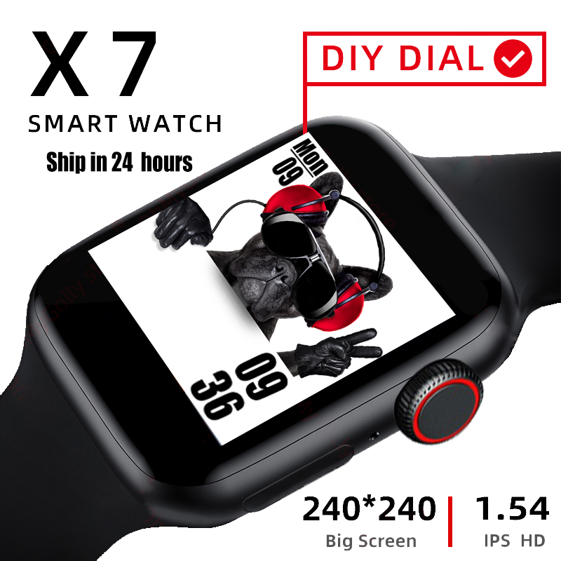 2020 Smart Watch Men Women X7 Bluetooth Call Heart Rate Blood Pressure Waterproof Watch PK IWO W16  T55 T500
