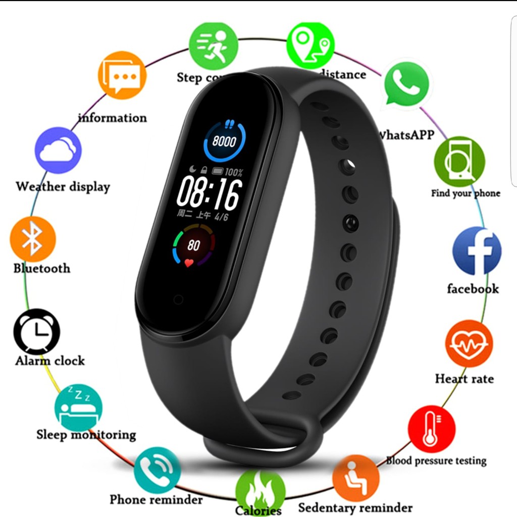 M5 Smart Watch Bluetooth 4.2 Waterproof / Sports Check Bracelet