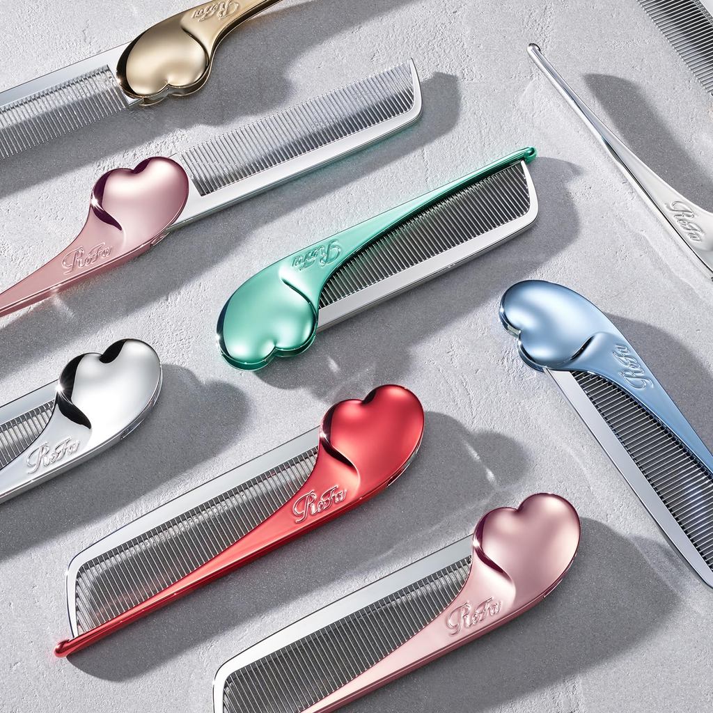 ReFa Aira Heart Comb | 9 Colors Foldable Bangs Fringe Styling Chrome Anti-Static Smooth Hair Care Travel Gift from Japan