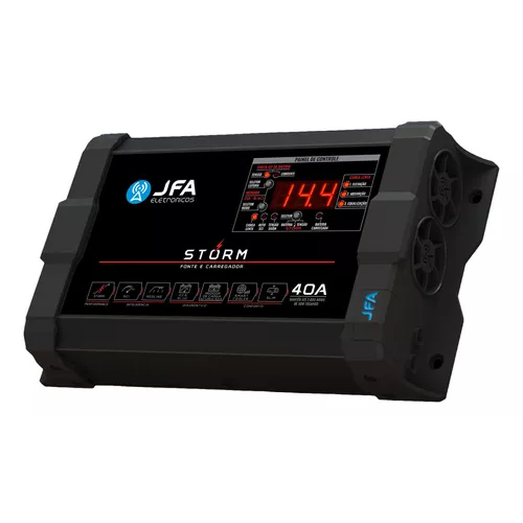 FONTE AUTOMOTIVA 40 AMPERES JFA STORM RED LINE CCA SCI SMART