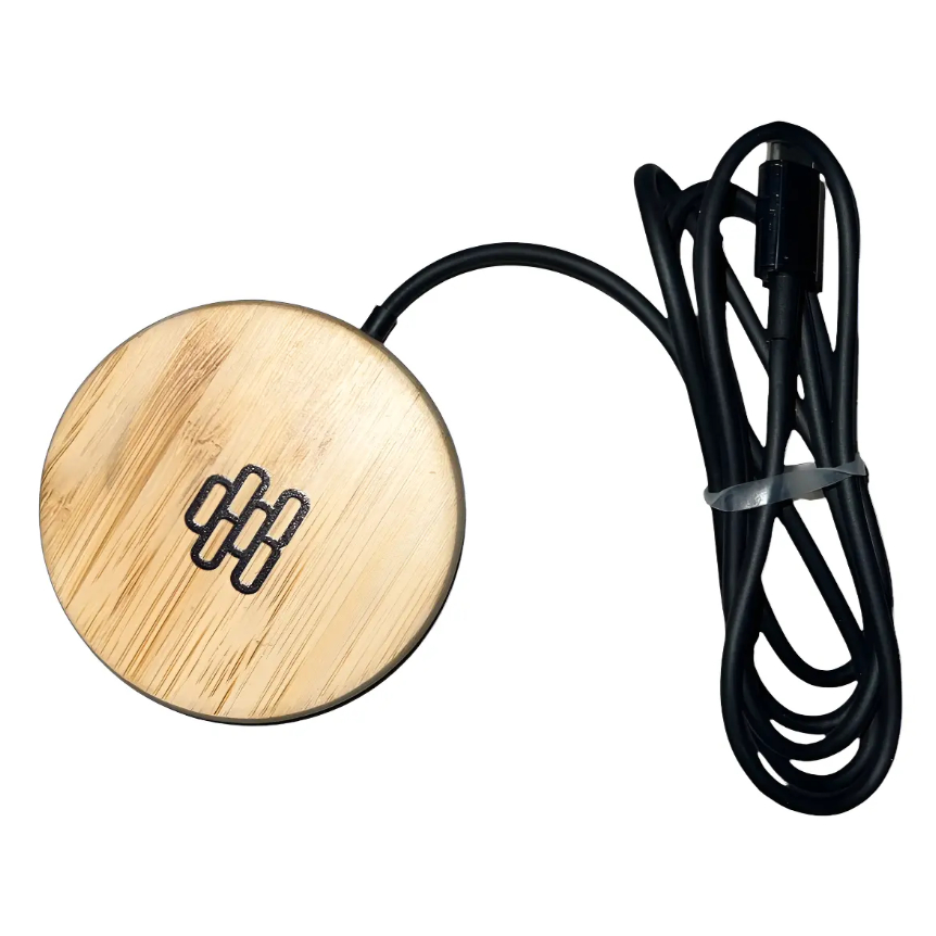 Carregador Wireless Magnético Händz Bamboo 15W MagSafe Qi Indução Original