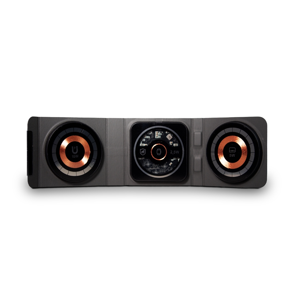 Carregador por Indução 3 em 1 - Wireless, Dobrável, Universal - Gshield