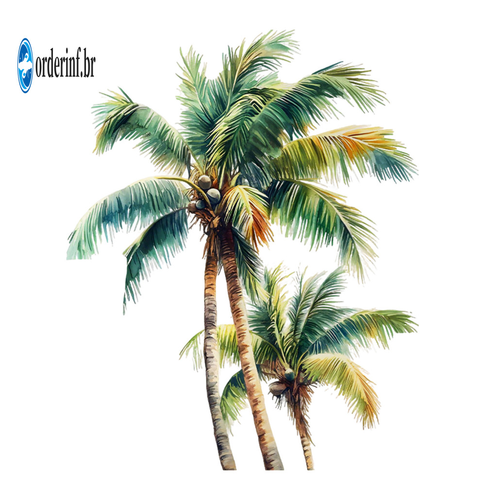 No Damage Wall Decal Peel and Stick Summer Beach Ocean Sticker Coconut Tree Natural Seascape for Home Decor Waterproof W