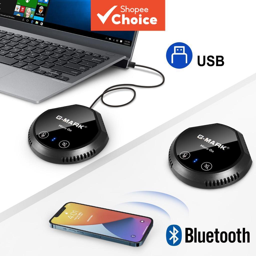 G-MARK Microfone USB Micro Go Bluetooth Conferência Alto-Falante Embutido Plug Play Para Reuniões Em PC