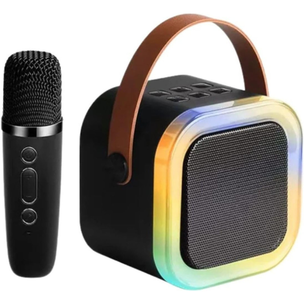 Caixa Som Com Microfone Infantil Caixinha Bluetooth Sem Fio Cor Sortida top