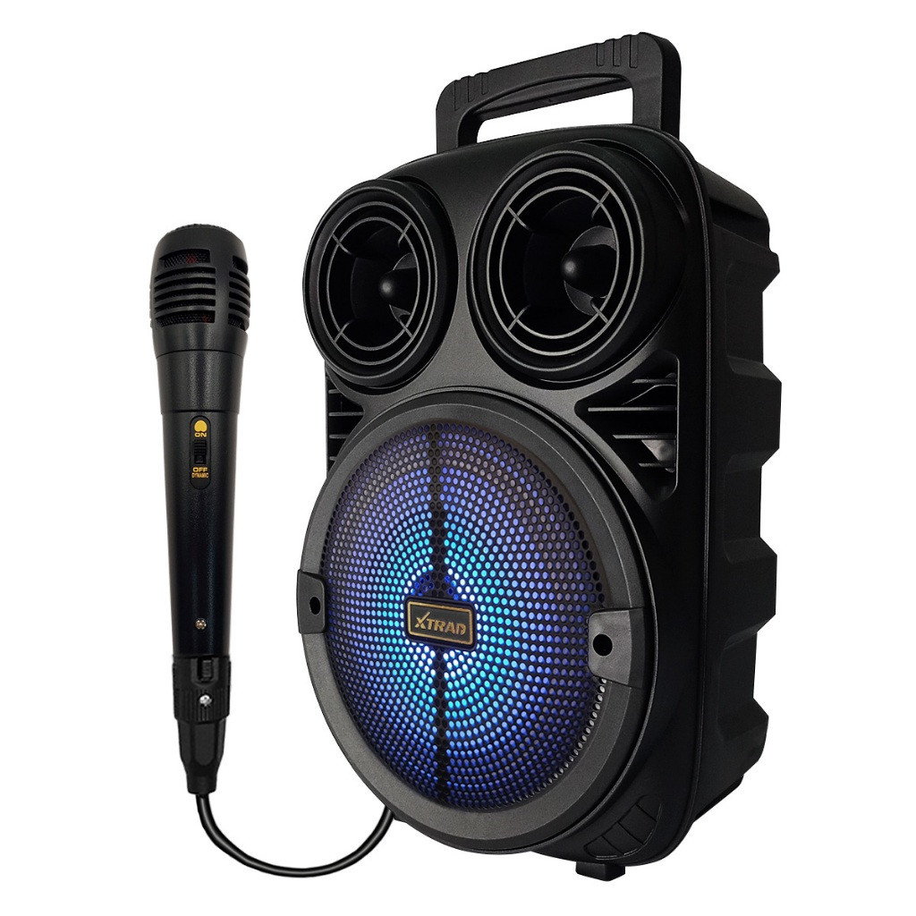 Kit 2 Caixa de som bluetooth portátil com microfone FM USB XDG-64