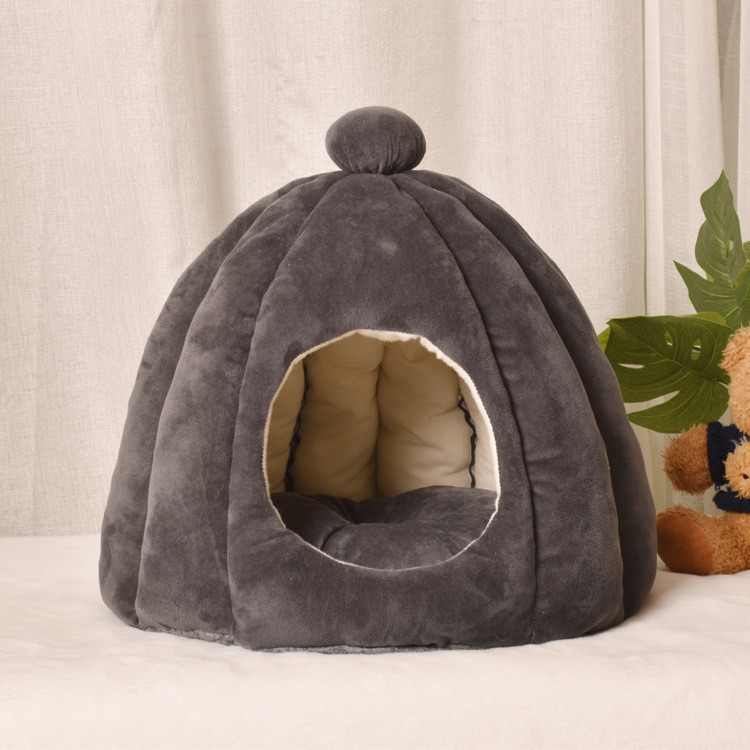 Felt Cat Cave Cat Cave Bed Eco-Friendly Felt Cat Cave Self-Warming Cat Bed Foldable Comfortable Pet Cat Bed Tent House M