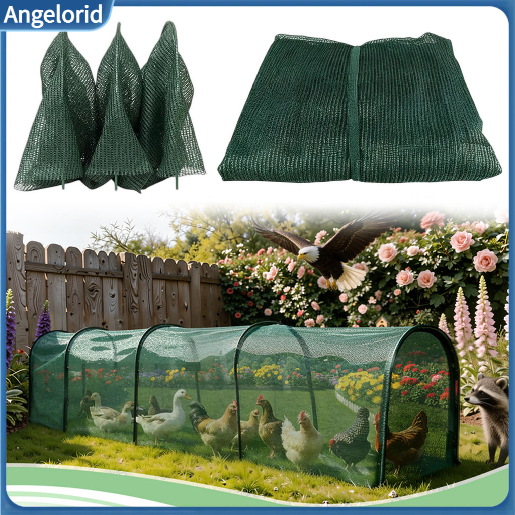 Lightweight Poultry Mesh Run Portable Chicken Tunnel for Yard Foldable Instant Setup Predator-proof Outdoor Coop Safe