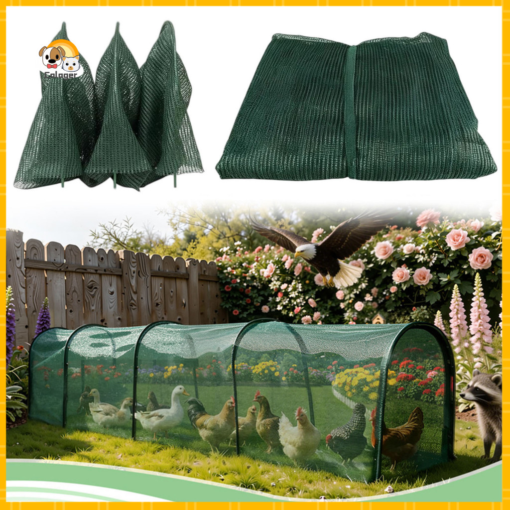 Predator Proof Chicken Run Portable Tunnel for Yard Foldable Poultry Instant Setup Predator-proof Outdoor Coop Safe