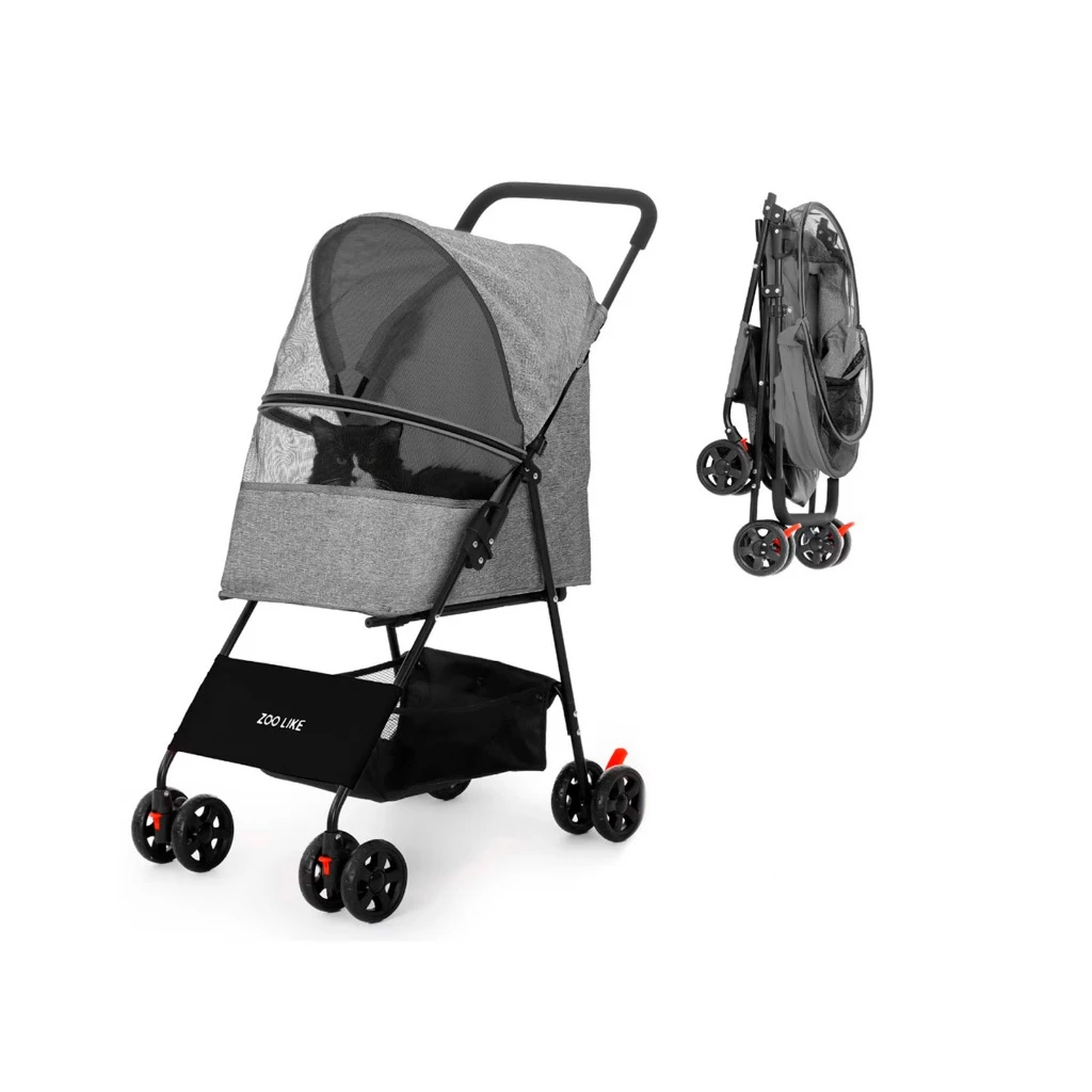 Pet Stroller Pet Cat Dog Up to 15kg Foldable Transport