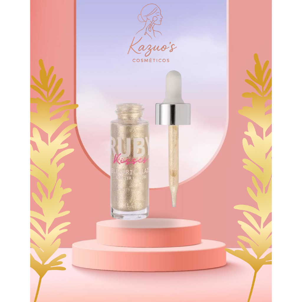 Glitter Liquido Electric Glaze - Ruby Kisses - Champagne