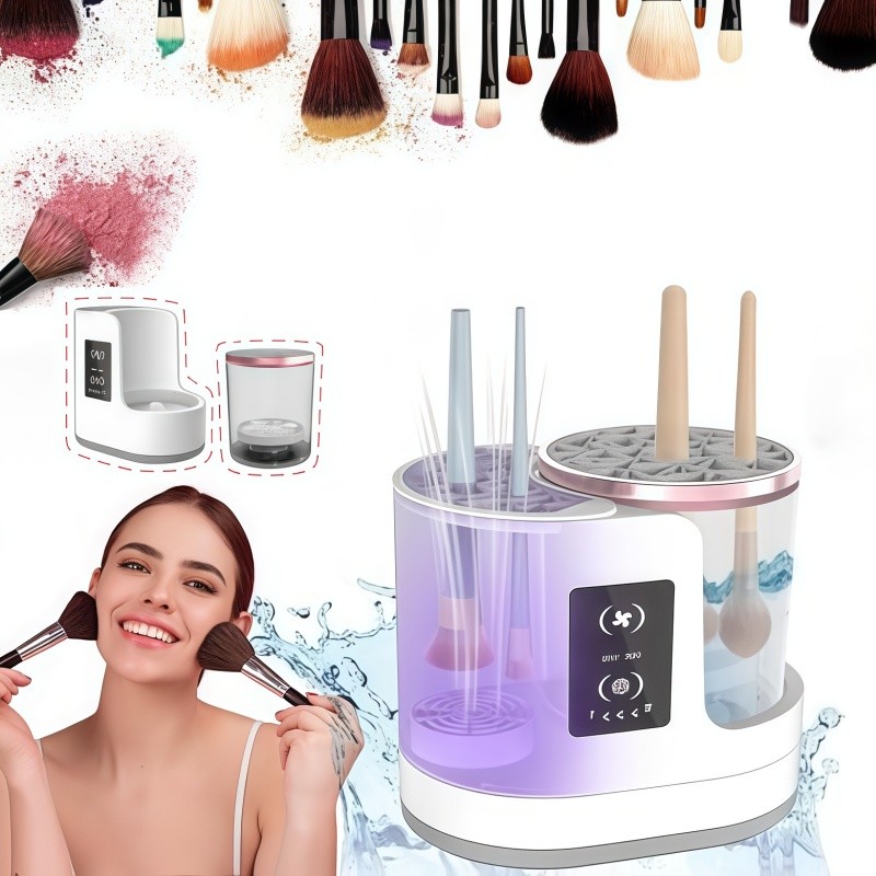 Universal Electric Makeup Brush Cleaner & Dryer, Multifunctional Wash and Dry Beauty Brush Care Tool