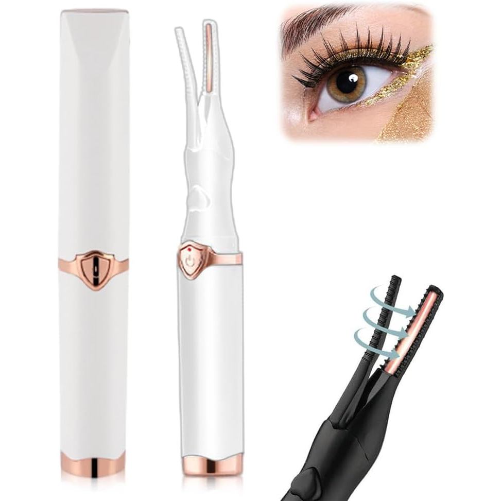 Electric Eyelash Curlers,2026 Upgrade Heated Eyelash Curler for Women,Mini Electric Eye Lash Curler with 3 Heat Modes,Fa