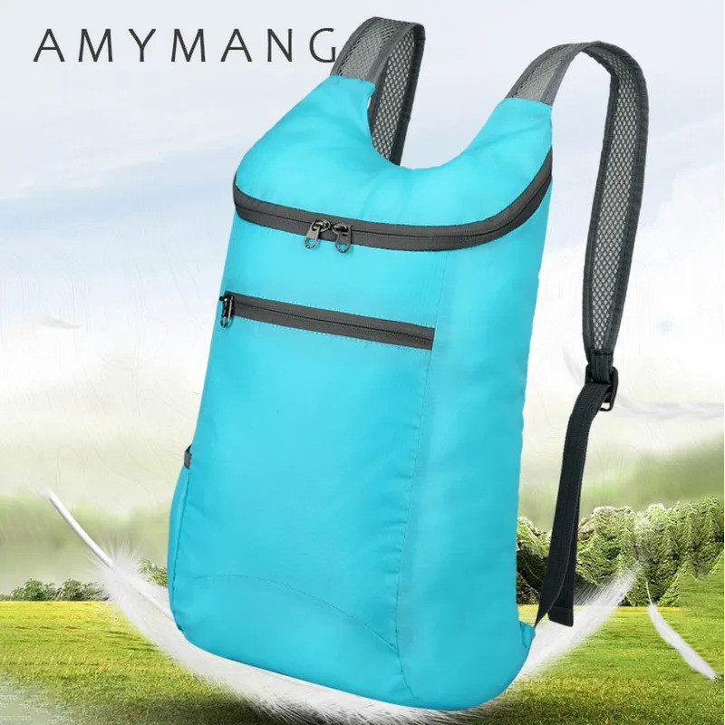 Foldable Waterproof Tear-resistant Lightweight Travel Backpack Large Capacity Outdoor Hiking Sports Bag for Weekends Tra