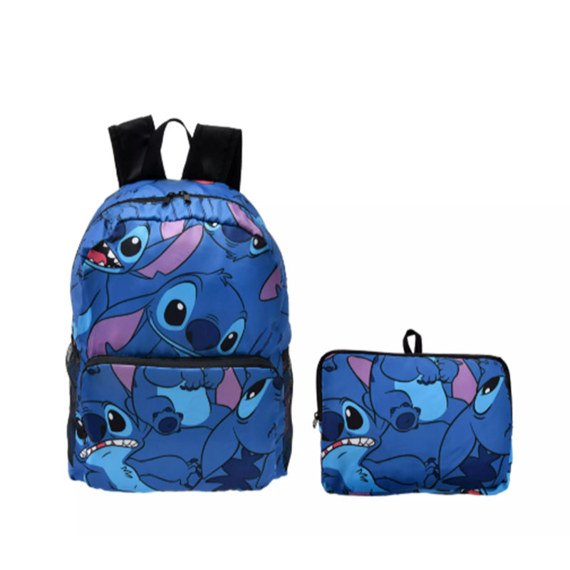 [Direct from Japan] Disney Backpack Foldable, All-over Print Stitch Japan NEW