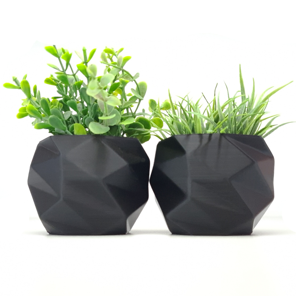 2 Vasinhos Cachepot Suculenta Ervas Decora Mesh Mini P75