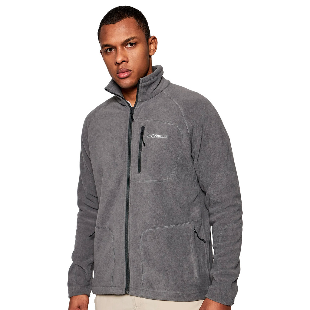 Jaqueta Columbia Fleece Fast Trek II Full Zip Cinza Escuro