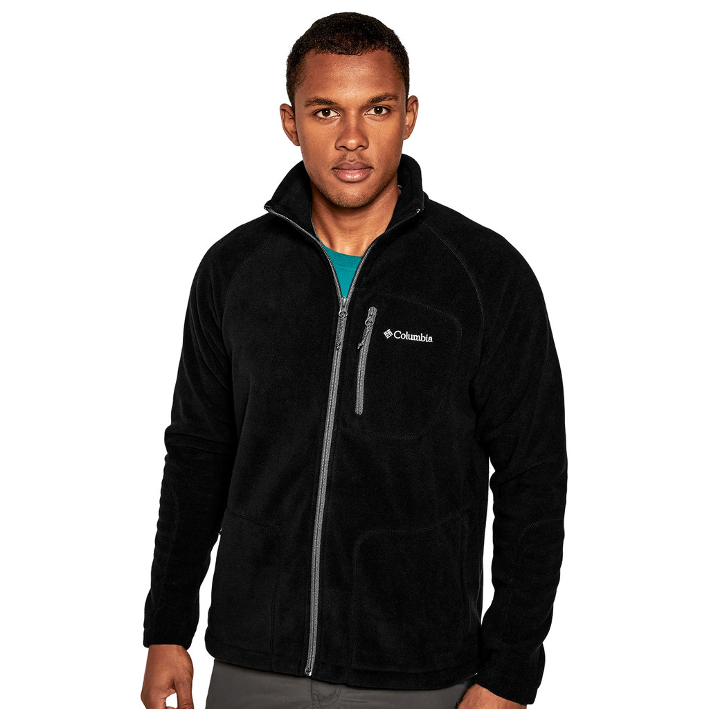 Jaqueta Columbia Masculina Fleece Fast Trek II Full Zip Preta