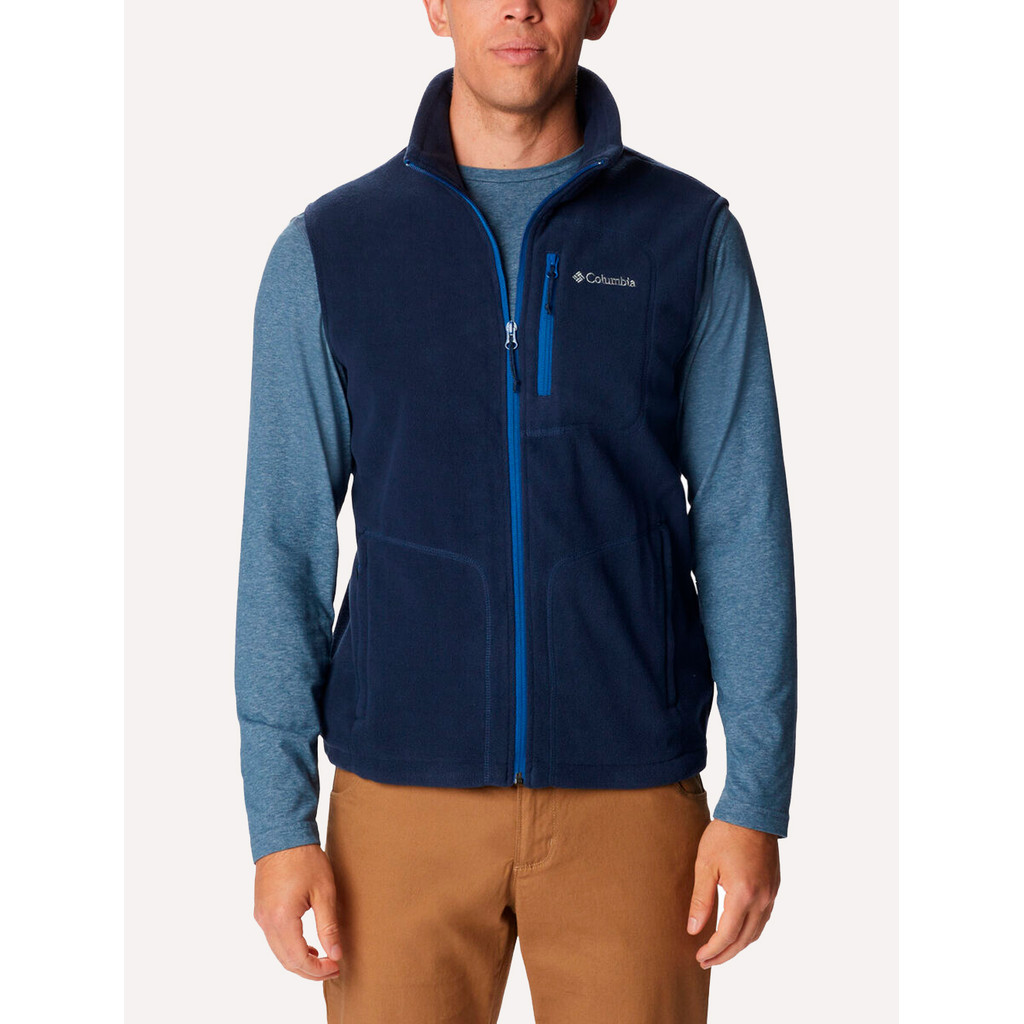 Colete Columbia Masculino Fleece Fast Trek Original Azul Marinho