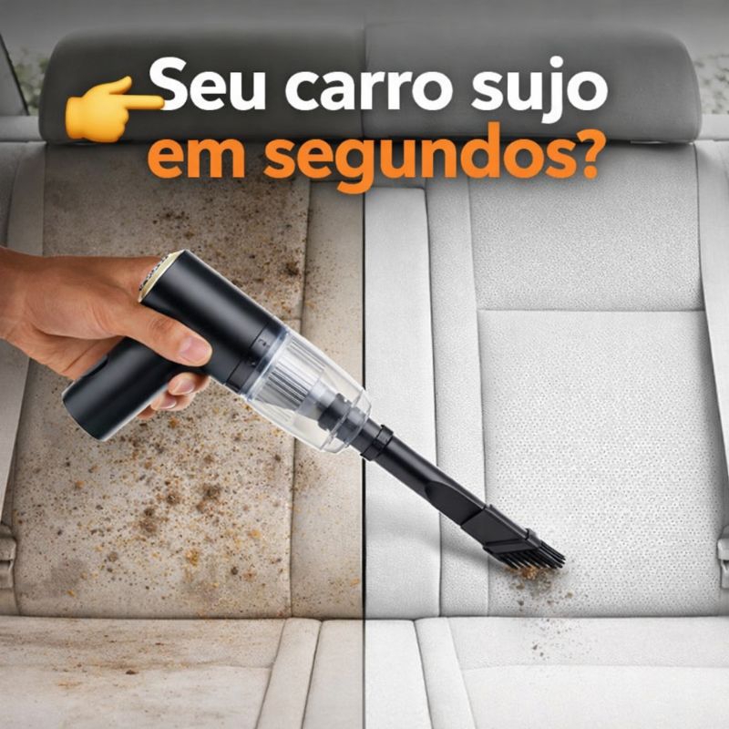 Aspirador Automotivo Portátil Potente Sem Fio Recarregável Bivolt Mini Aspirador Carro Premium