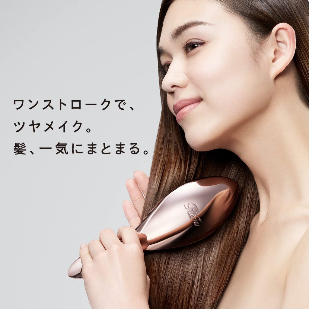 ReFa AILE BRUSH: Transform Your Hair with Luxurious Detangling, Smoothing & Scalp Massaging | Achieve Shiny, Tangle-Free, Manageable Locks | Ergonomic Design for All Hair Types & Ages | Available in Elegant Silver, Pearl White, Rose Gold