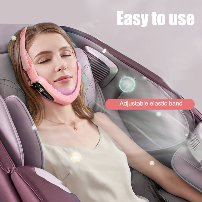 EA & Moda Electric V-Facial Beauty Massager , Dispositivo De Massagem De Intensidade Ajustável Com Display LCD , Present