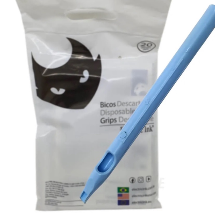 Long Tip Mg Electric Ink Magnum Pacote 20 Unidades Ponteira Tip Longo Oferta Imperdível