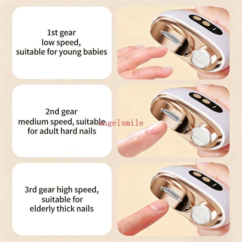 Electric Nail Clippers Trimmer Caixa Coleta Automática Para Manter A Área Arrumada