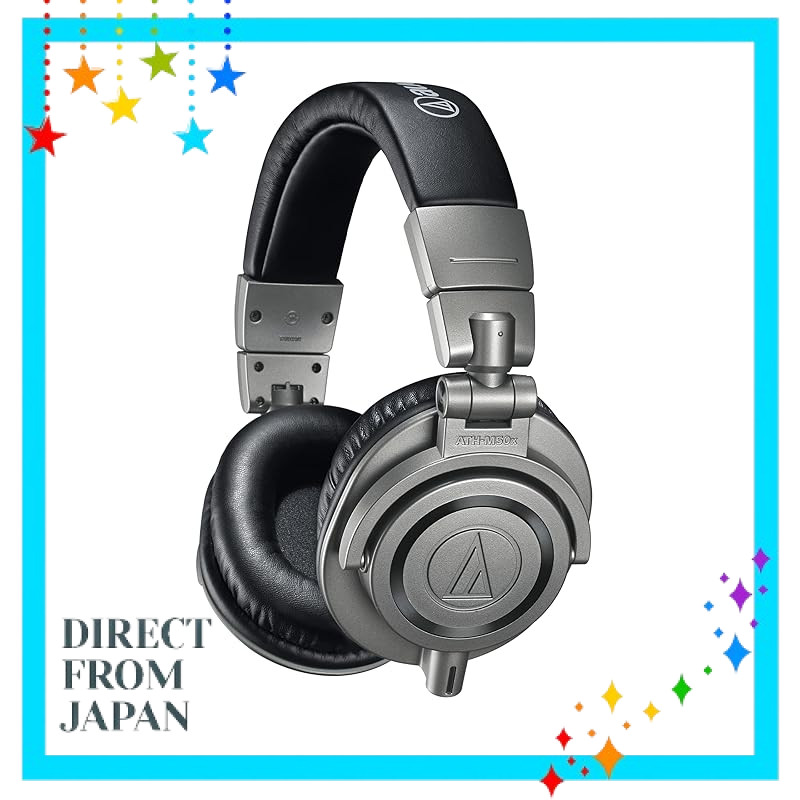 Audio-Technica ATH-M50x Professional Monitor Headphones - Wired, Studio Recording/Mixing/DJ, Available in Multiple Color