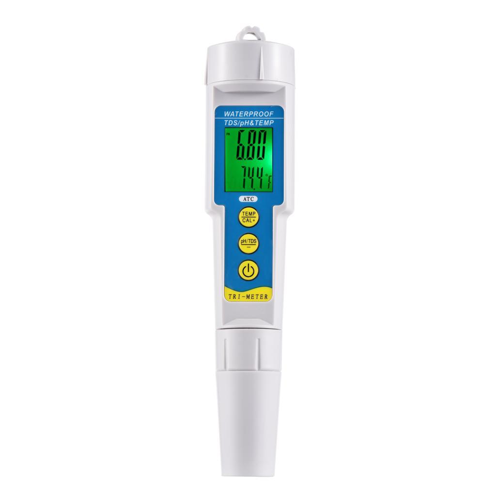emily6c-br-sip-vn Weytoll Mini Professional 3 em 1 Testador de qualidade da água Monitor multiparâmetros Medidor de pH