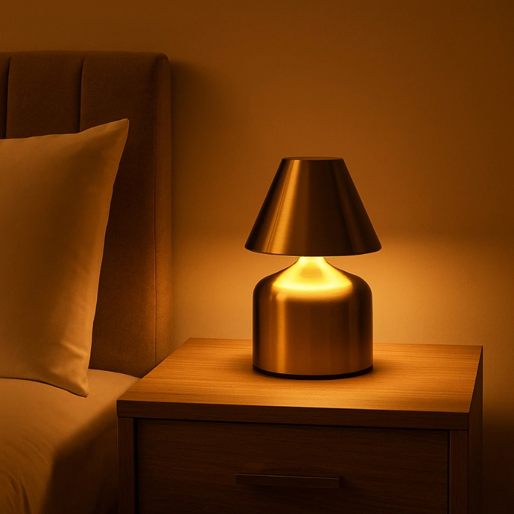 Mini Luminária de Mesa USB Portátil, Luz Ajustável e Design Moderno ideal para uso em qualquer lugar