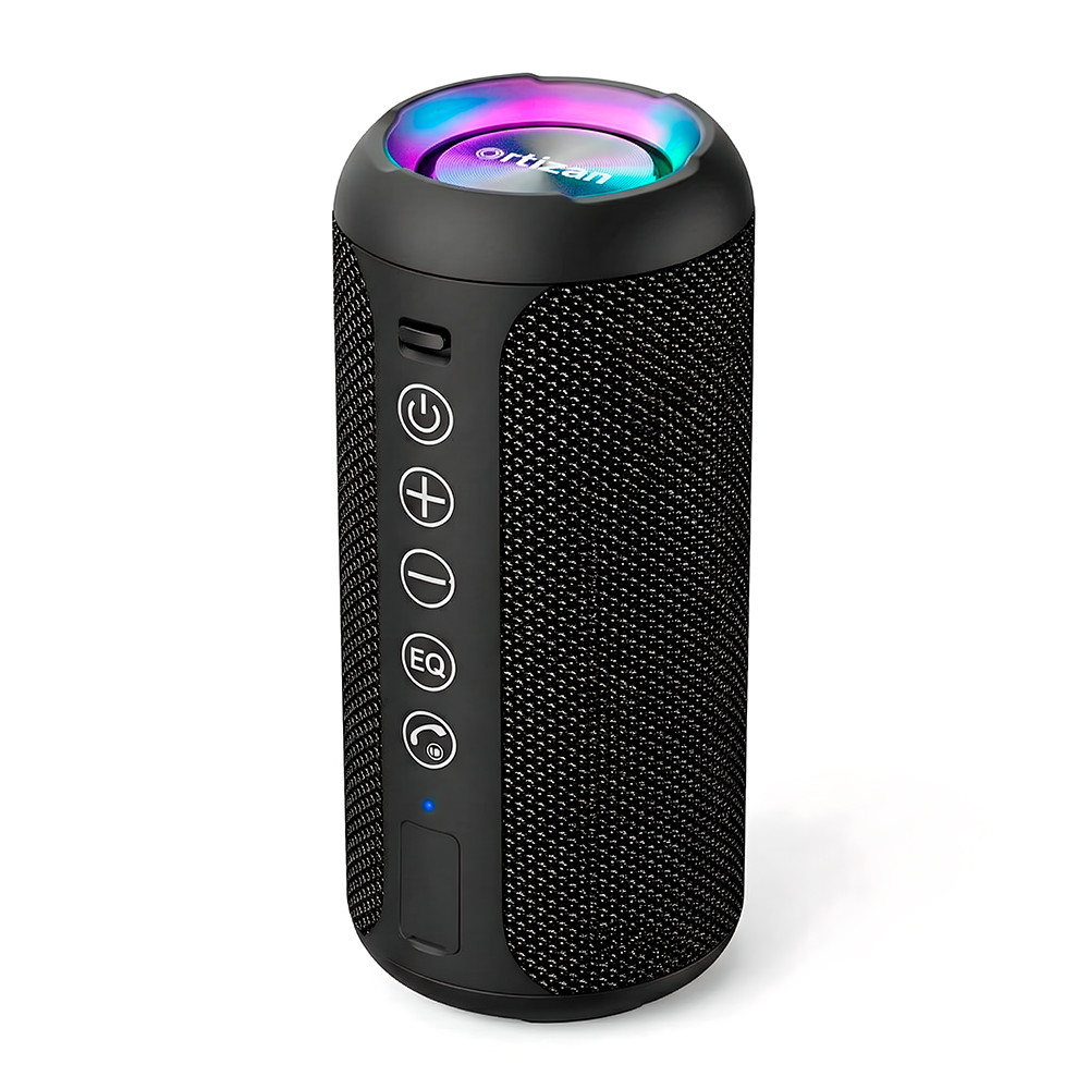 Caixa de Som Ortizan X10 Bluetooth 24W Portátil IPX7 LED