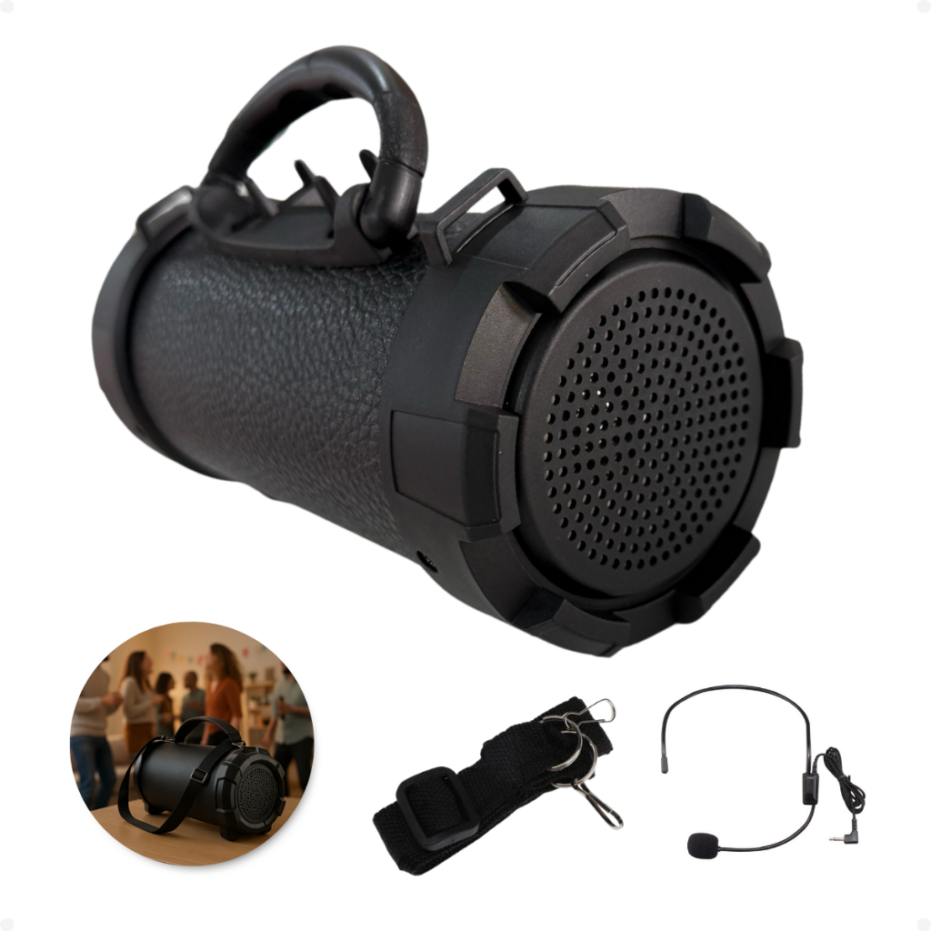 Caixinha Som Amplificada Portátil Usb Rádio Fm