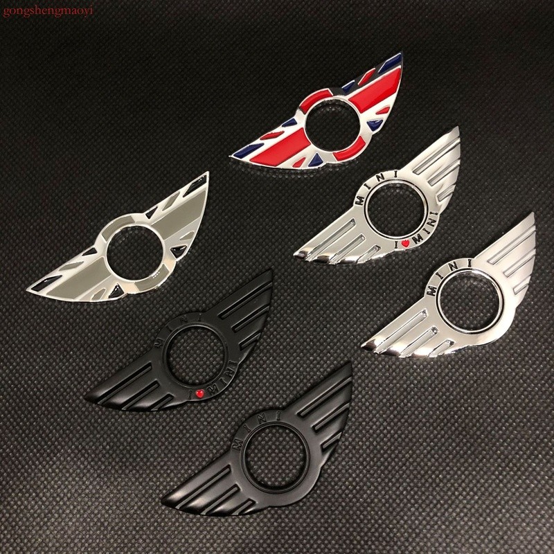 3D metal mini suitable for MINI door lifting decoration label mini door lifting ring metal label car window wing label r