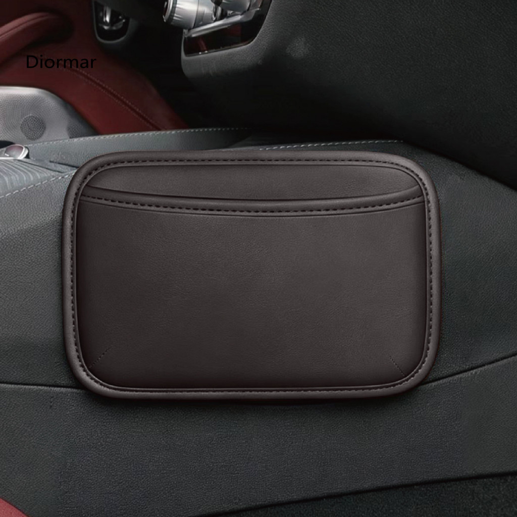 Car Storage Bag Holder Seat Side Pocket Organizer Leather Mini for Auto Door Console Phone Pen Pouch Vehicle Gap for Doc