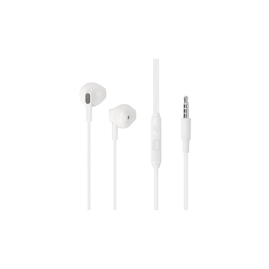 Fone De Ouvido Com Microfone Semi-Auricular Branco - VQ-H26