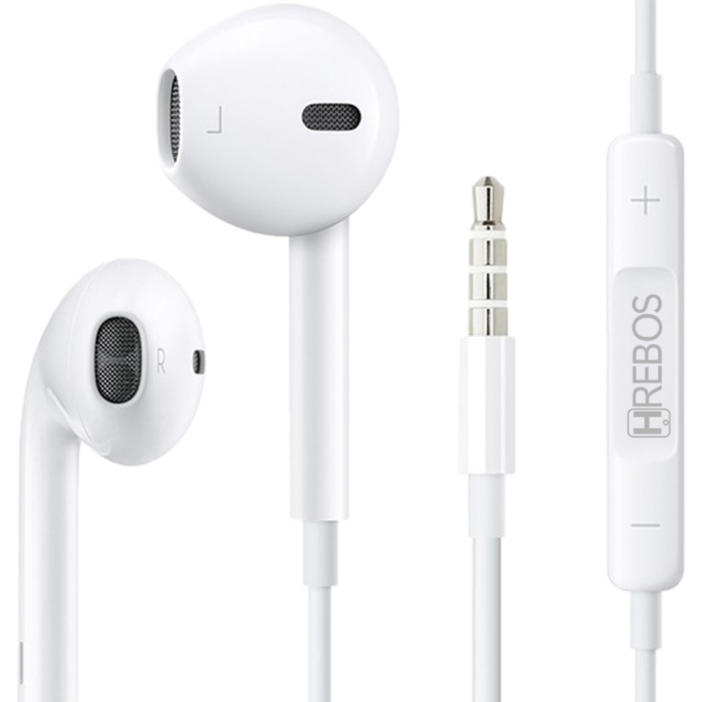 Fone DE Ouvido P2 P3 HREBOS Hs-37 Compatível COM A12 G22 13c 12c A11 G42 NOTE 8 9 10 ONE VISION