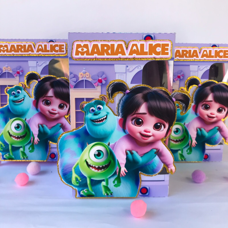 Personalizado para festa boo monstros s.a/ Headphone Personalizado na Caixa-fones Boo /monstros S.a