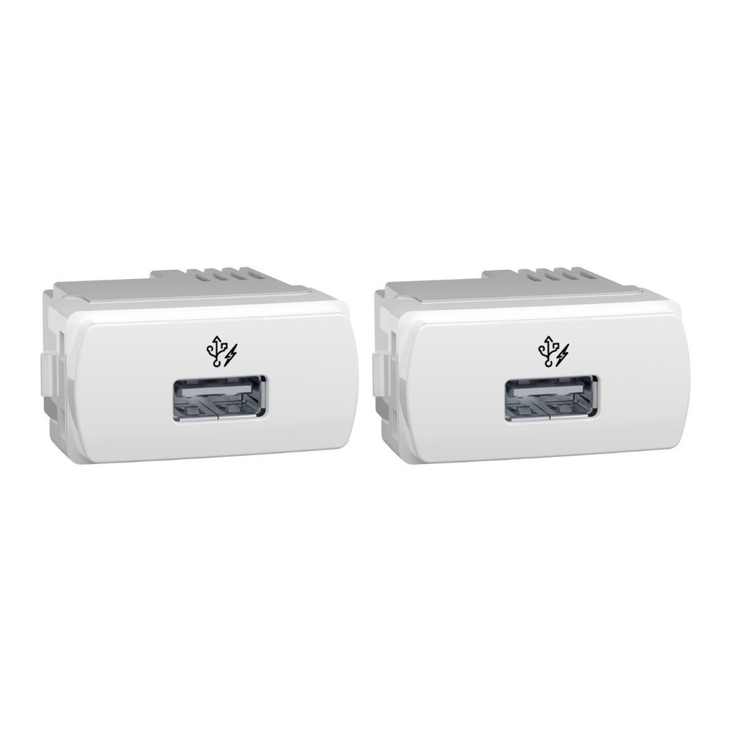 Kit 2 Módulos Carregador USB 1 Posto 1A - Schneider