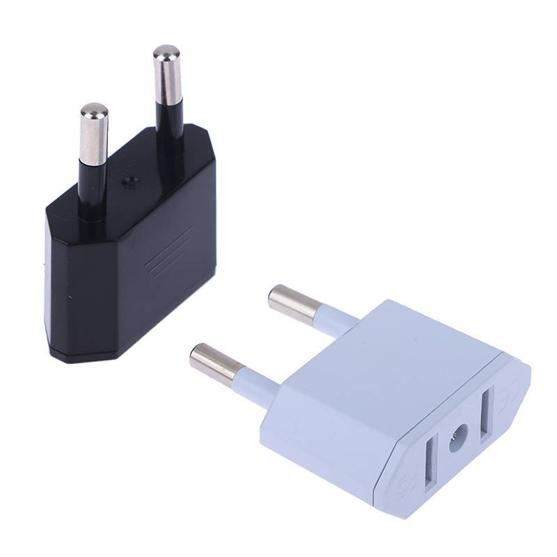[Zutimy] 2 Unidades Adaptador Ue Conversor De Viagem American China Eua Para Plug Euro Elétrico AC Electric Soet COD