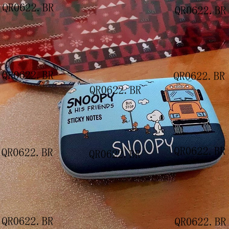Snoopy Portátil Bolsas De Armazenamento USB Digital Power Bank Travel Acessórios Eletrônicos Bolsa Carregadora De Fones