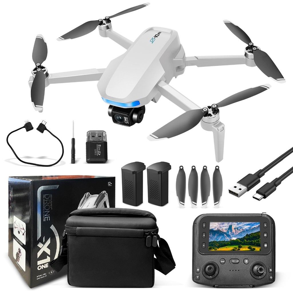 S-X1 Professional Drone, with GPS, 4.5-inch Screen with 4K Resolution, triaxial Drone